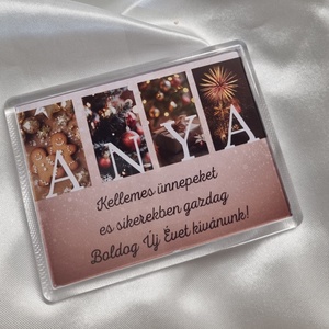 Karácsonyi hűtőmágnes ANYA  - otthon & életmód - konyhafelszerelés, tálalás - konyhai dekoráció - hűtőmágnes - Meska.hu