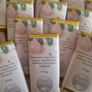 Karácsonyi egyedi csomagolású vendégajándék csokoládé, körmös,fodrász,pillás, pedikűrös, masszőr vendégeknek - karácsony - mikulás - mikulás ajándékok - Meska.hu