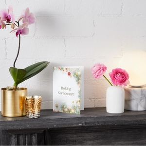 Egyedi kézzel készített karácsonyi képeslap, Karácsony, Karácsonyi ajándékozás, Karácsonyi képeslap, üdvözlőlap, ajándékkísérő, Mindenmás, MESKA