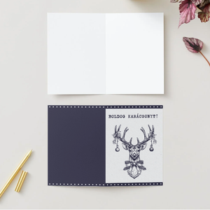 Egyedi kézzel készített karácsonyi képeslap  - karácsony - karácsonyi ajándékozás - karácsonyi képeslap, üdvözlőlap, ajándékkísérő - Meska.hu