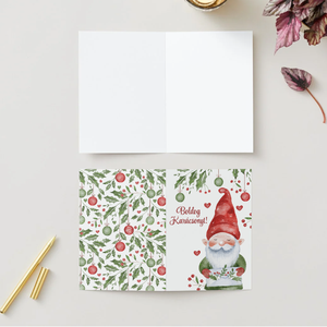 Egyedi kézzel készített karácsonyi képeslap, Karácsony, Karácsonyi ajándékozás, Karácsonyi képeslap, üdvözlőlap, ajándékkísérő, Mindenmás, MESKA