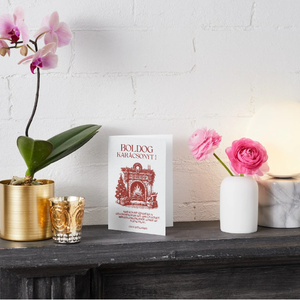 Egyedi kézzel készített karácsonyi képeslap - karácsony - karácsonyi ajándékozás - karácsonyi képeslap, üdvözlőlap, ajándékkísérő - Meska.hu