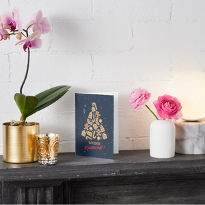 Egyedi kézzel készített karácsonyi képeslap - karácsony - karácsonyi ajándékozás - karácsonyi képeslap, üdvözlőlap, ajándékkísérő - Meska.hu