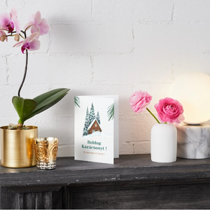 Egyedi kézzel készített karácsonyi képeslap - karácsony - karácsonyi ajándékozás - karácsonyi képeslap, üdvözlőlap, ajándékkísérő - Meska.hu