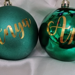 Egyedi feliratos karácsonyfadísz,  karácsonyi gömb , díszgömb - Meska.hu