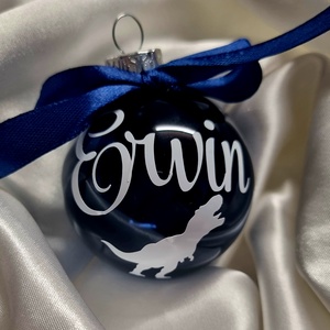 Egyedi feliratos karácsonyfadísz,  karácsonyi gömb gyerekeknek figurával , díszgömb, Karácsony, Karácsonyi lakásdekoráció, Karácsonyfadíszek, Mindenmás, MESKA