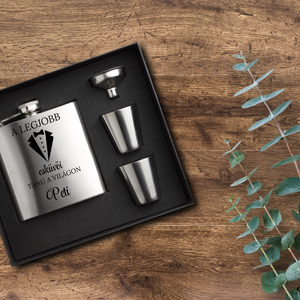 Legjobb esküvői tanú laposüveg szett , flaska szett tanú felk�rő, Esküvő, Meghívó & Kártya, Tanú felkérő, Mindenmás, MESKA