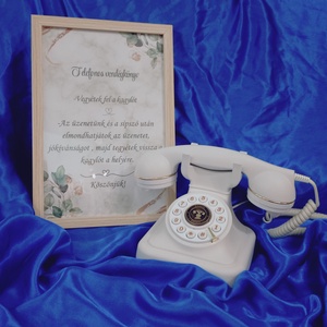 Vintage audio telefonos vendégkönyv bérlés � esküvőre, rendezvényre, Esküvő, Emlék & Ajándék, Vendégkönyv, , MESKA