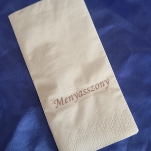 Egyedi , személyre szabható feliratos esküvői szalvéta , ültetőkártya - esküvő - meghívó & kártya - ültetési rend - Meska.hu