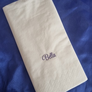 Egyedi , személyre szabható feliratos esküvői szalvéta , ültetőkártya - esküvő - meghívó & kártya - ültetési rend - Meska.hu