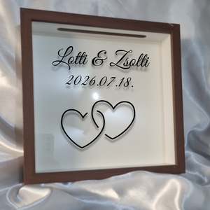 Esküvői pénzgyűjtő  , sorsjegy gyűjtő , akár menyecsketánchoz is ideális � egyedi felirattal, szív motívummal, Esküvő, Emlék & Ajándék, Nászajándék, Nászajándék gyűjtők, Mindenmás, MESKA