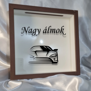 Pénzgyűjtő doboz, ballagási persely � egyedi felirattal, motívummal, Otthon & Életmód, Dekoráció, Asztal és polc dekoráció, Persely, Mindenmás, MESKA