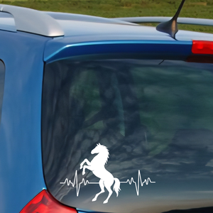 Egyedi autómatrica lovas névvel is - Meska.hu