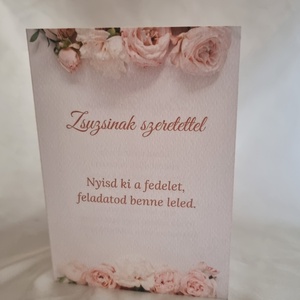 Kaparós tanúfelkérő kártya nyitható kivitelben  - esküvő - meghívó & kártya - tanú felkérő - Meska.hu