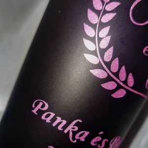 Repohár a pár nevével dátummal és a vendég nevével, köszönőajándék rendezvénypohár - esküvő - emlék & ajándék - köszönőajándék - Meska.hu