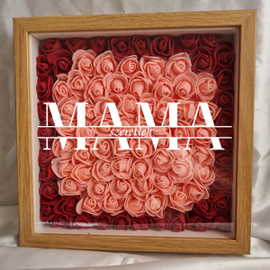 Egyedi Anyák napi rózsás képkeret � 3D virágos teli / személyre szabható ajándék kép MAMA - Meska.hu