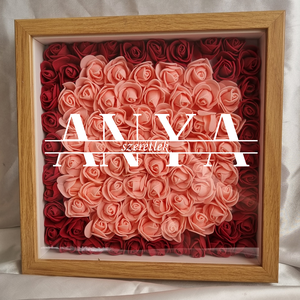 Egyedi Anyák napi rózsás képkeret � 3D virágos teli / személyre szabható ajándék kép ANYA - Meska.hu
