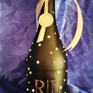 Prémium gyöngyös pezsgő - esküvő - emlék & ajándék - nászajándék - esküvői pohár, pohárszett - Meska.hu