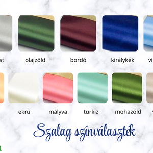 Egyedi vőfélyszalag esküvőre felirattal , motívumokkal , többféle színben  - esküvő - kiegészítők - vőfélyszalag - Meska.hu