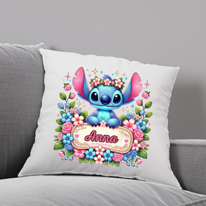 Egyedi párnahuzat vagy párna,saját névvel, felirattal, bármilyen mintával,ajándék minden alkalomra STITCH - Meska.hu