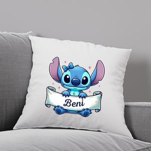 Egyedi párnahuzat vagy párna,névvel óvodába,  bármilyen mintával,ajándék minden alkalomra STITCH - Meska.hu