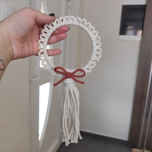 Makramé dísz, Esküvő, Dekoráció, Asztaldísz, Horgolás, MESKA