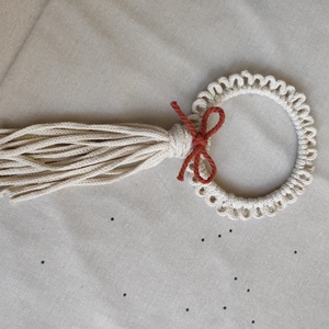 Makramé dísz - esküvő - dekoráció - asztaldísz - Meska.hu