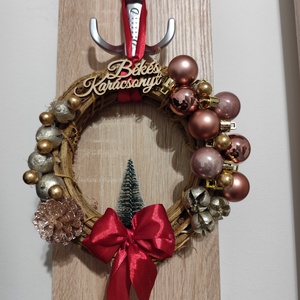 Ajtó kopogtató , Karácsony, Adventi díszek, Adventi ajtódísz, Mindenmás, MESKA