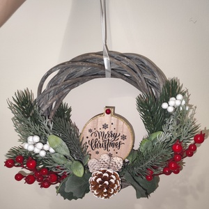 Ajtó kopogtató , Karácsony, Adventi díszek, Adventi ajtódísz, Mindenmás, MESKA