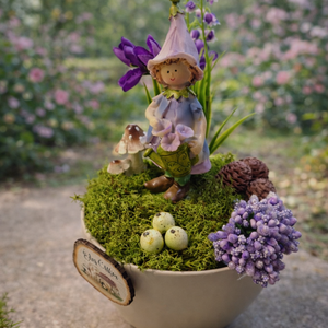 Lila kislanyos dekoráció  - karácsony - karácsonyi lakásdekoráció - ünnepi asztaldekoráció - Meska.hu