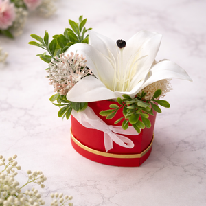 Szív alakú box, Otthon & Életmód, Virágdekoráció, Virágok, Virágbox, Mindenmás, MESKA