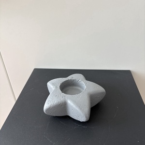 Csillag formájú beton mécsestartó - otthon & életmód - gyertya, illat, aroma - mécses és mécsestartó - Meska.hu