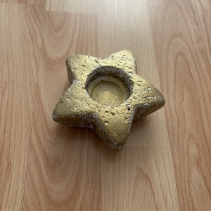 Csillag formájú beton mécsestartó - otthon & életmód - gyertya, illat, aroma - mécses és mécsestartó - Meska.hu