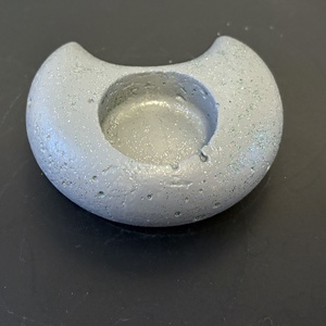 Hold formájú beton mécsestartó - otthon & életmód - gyertya, illat, aroma - mécses és mécsestartó - Meska.hu