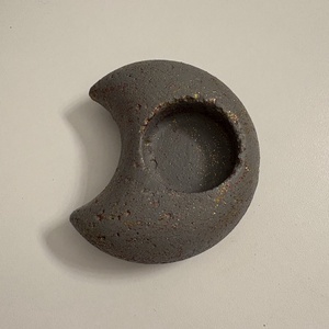 Hold formájú beton mécsestartó - otthon & életmód - gyertya, illat, aroma - mécses és mécsestartó - Meska.hu