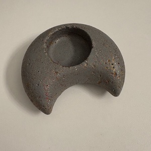 Hold formájú beton mécsestartó - otthon & életmód - gyertya, illat, aroma - mécses és mécsestartó - Meska.hu