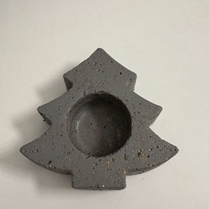 Fenyőfa formájú beton mécsestartó - otthon & életmód - gyertya, illat, aroma - mécses és mécsestartó - Meska.hu