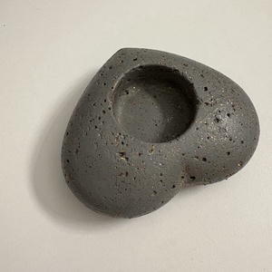 Szív beton mécsestartó - otthon & életmód - gyertya, illat, aroma - mécses és mécsestartó - Meska.hu