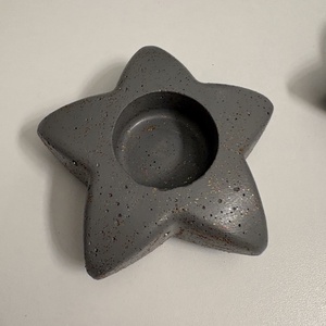 Csillag formájú beton mécsestartó - otthon & életmód - gyertya, illat, aroma - mécses és mécsestartó - Meska.hu