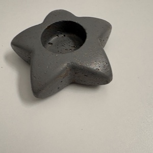 Csillag formájú beton mécsestartó - otthon & életmód - gyertya, illat, aroma - mécses és mécsestartó - Meska.hu