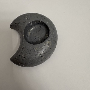 Hold formájú beton mécsestartó - otthon & életmód - gyertya, illat, aroma - mécses és mécsestartó - Meska.hu