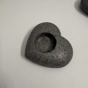 Szív formájú beton mécsestartó - otthon & életmód - gyertya, illat, aroma - mécses és mécsestartó - Meska.hu