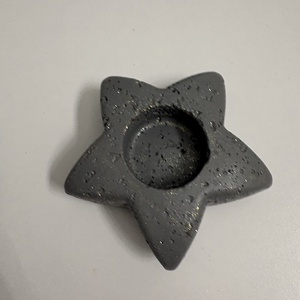 Csillag formájú beton mécsestartó - otthon & életmód - gyertya, illat, aroma - mécses és mécsestartó - Meska.hu