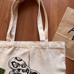 Kézzel festett vászontáska - táska & tok - bevásárlás & shopper táska - shopper, textiltáska, szatyor - Meska.hu