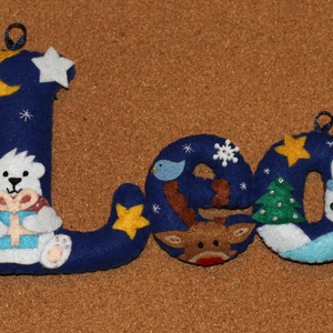 Filc név felirat, Otthon & Életmód, Babaszoba, gyerekszoba, Babaszoba dekoráció, Varrás, MESKA