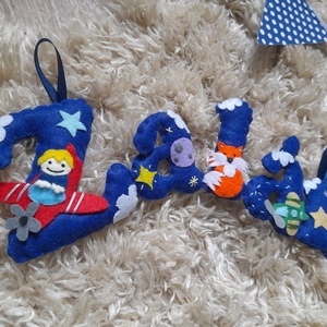 Filc név felirat - otthon & életmód - babaszoba, gyerekszoba - babaszoba dekoráció - Meska.hu