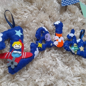 Filc név felirat - otthon & életmód - babaszoba, gyerekszoba - babaszoba dekoráció - Meska.hu