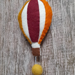 Hőlégballonos-felhős-holdacskás füzér/girland - otthon & életmód - babaszoba, gyerekszoba - babaszoba dekoráció - Meska.hu