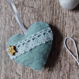 Jégkék karácsonyfadísz szett - karácsony - karácsonyi lakásdekoráció - karácsonyfadíszek - Meska.hu