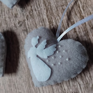 Angyalkás karácsonyfadíszek - karácsony - karácsonyi lakásdekoráció - karácsonyfadíszek - Meska.hu